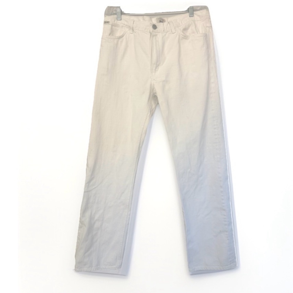 Marc Jacobs x Wrangler 100% Cotton White Straight Leg Designer Jeans Men’s 36x34